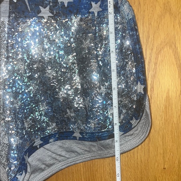 Nashville Sequin American Flag Women's Shorts NWT Size Small Sparkle 4th of July - Picture 7 of 7